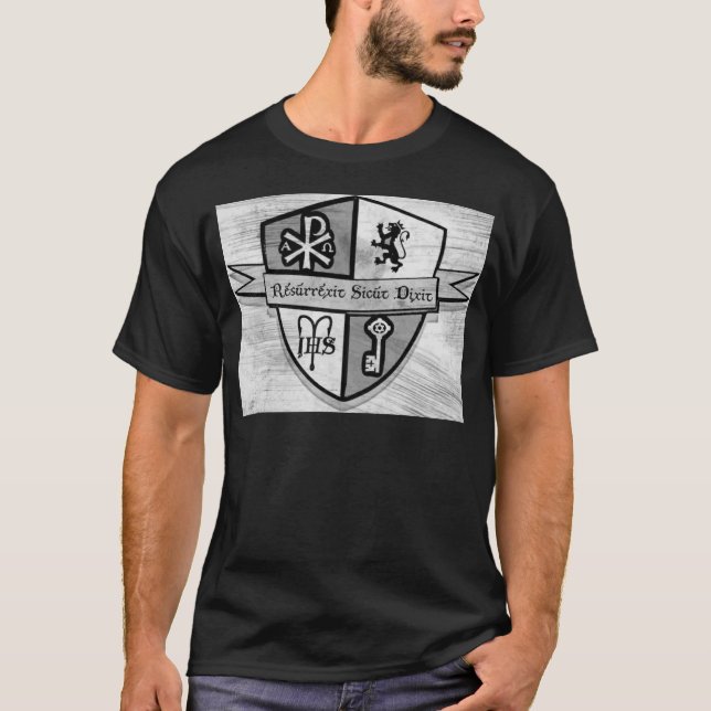Für König-und Land-Schwarzweiss-Logo T-Shirt (Vorderseite)