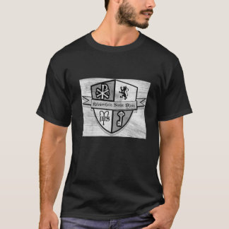 Für König-und Land-Schwarzweiss-Logo T-Shirt