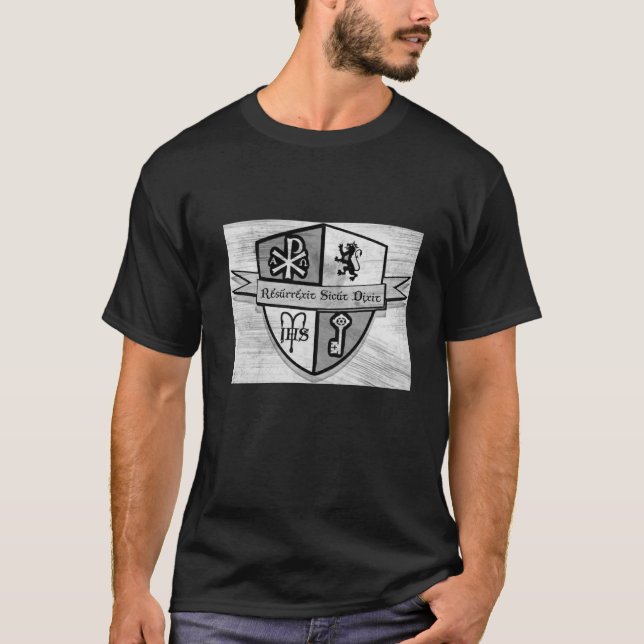 Für König-und Land-Schwarzweiss-Logo T-Shirt (Vorderseite)