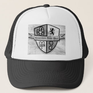Für König-und Land-Schwarzweiss-Logo Truckerkappe