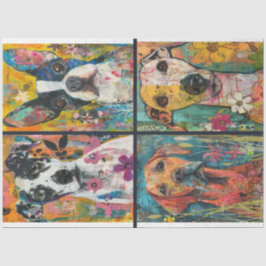 Für Künstler Dog Themed Junk Journal Hintergrund 2 Seidenpapier