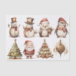 Für Künstler Weihnachtsbaumen Weihnachten Snowman Seidenpapier