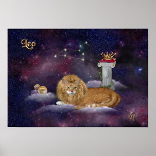 Für Leos und Katzen Poster