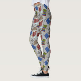 Für Leser Mystery Novels Bücher Gemustert Leggings