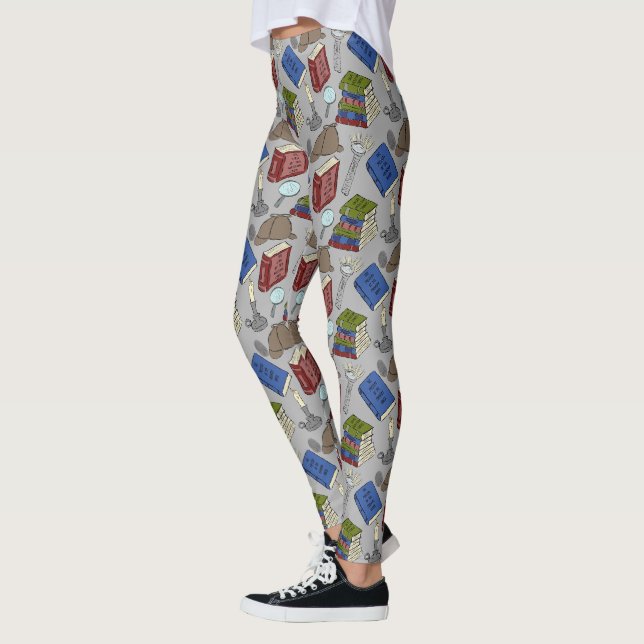 Für Leser Mystery Novels Bücher Gemustert Leggings (Links)