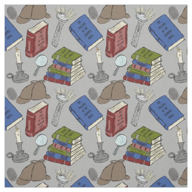 Für Leser Mystery Novels Bücher Gemustert Stoff (Muster)