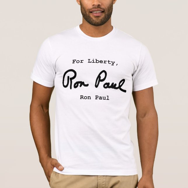 Für Liberty Ron Paul T-Shirt (Vorderseite)