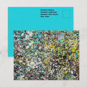 Für Liebhaber abstrakter Kunst und Design konzipie Postkarte