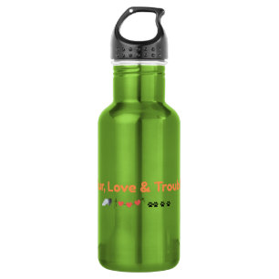 Für Love & Trouble Pet Lover Edelstahl-Wasserflasc Edelstahlflasche