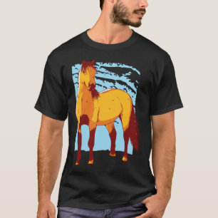 für Mädchen mit Pferden  Niedlich Schönes Pferd T-Shirt