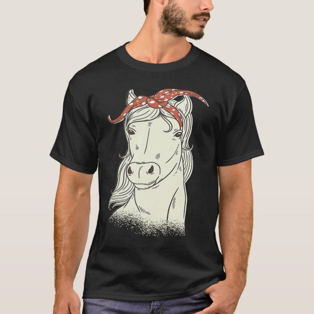 für Mädchen mit Pferden T-Shirt (Vorderseite)