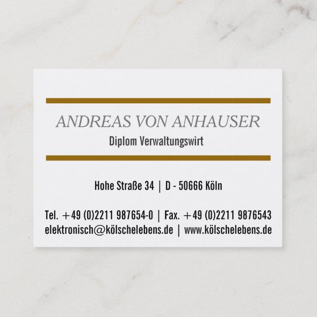 Für Makler & Immobilienexperten Visitenkarte (Rückseite)