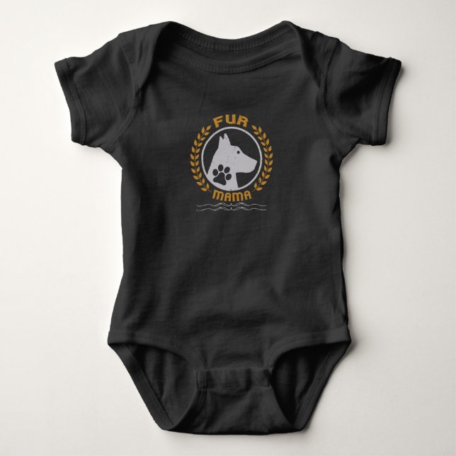 Fur Mama Baby Strampler (Vorderseite)