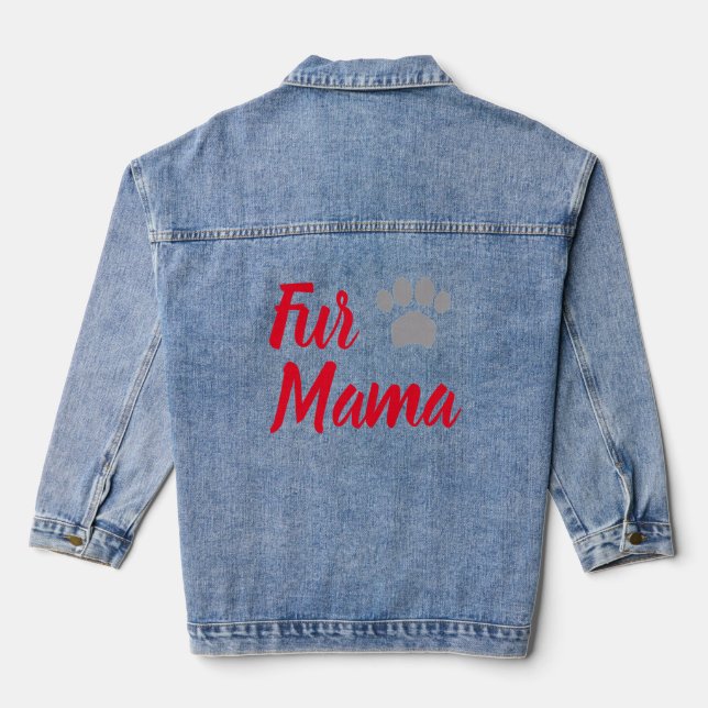 Fur Mama Jeansjacke (Rückseite)