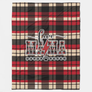Fur Mama Kariert Fleecedecke