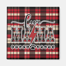 Fur Mama Kariert Magnet