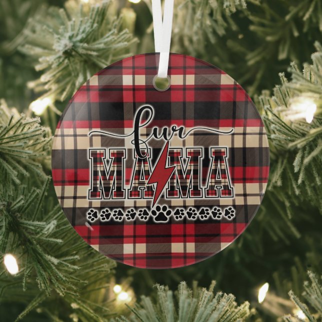 Fur Mama Kariert Ornament Aus Glas (InSitu)