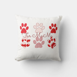 Fur MaMa Paw Prints Kissen
