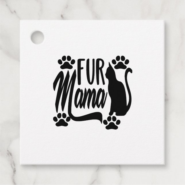 Fur Mama Shirt Geschenkanhänger (Vorderseite)
