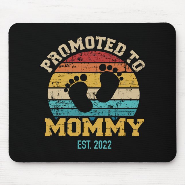 Für Mami Vintages Retro für junge Mutter Mousepad (Vorne)