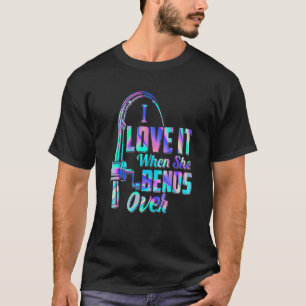 Für Männer, die ich Liebe habe, wenn sie fischen w T-Shirt