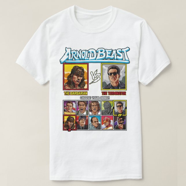 Für Männer Frauen Arnold Beast erreichen Da Choppa T-Shirt (Design vorne)
