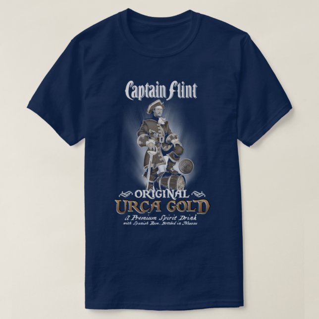 Für Männer Kapitän Flint Rum Halloween T-Shirt (Design vorne)