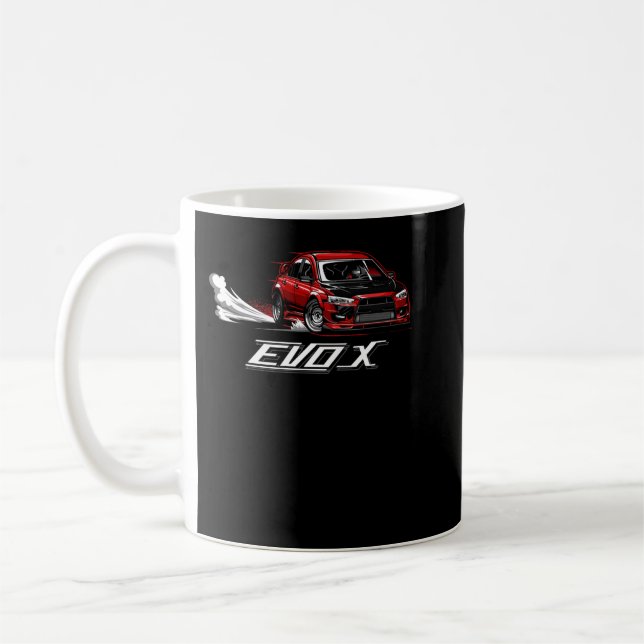 Für Männer Mitsubishi Lancer Evolution 10 X Kaffeetasse (Links)