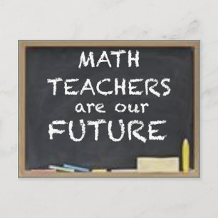 FÜR MATH-LEHRER POSTKARTE