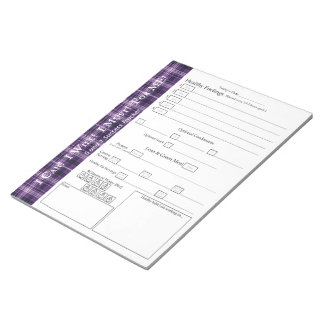 Für Me 5 plus 1 tägliches Food Tracker Notepad Notizblock
