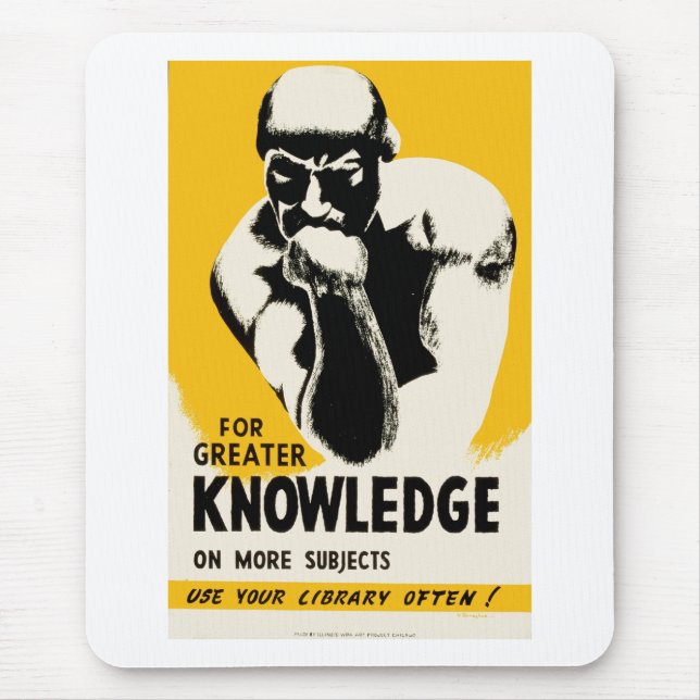 Für mehr Wissen Mousepad (Vorne)