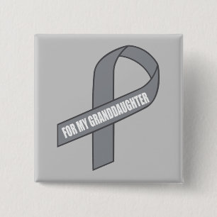 Für mein Enkelin-(graues/silbernes Band) Button