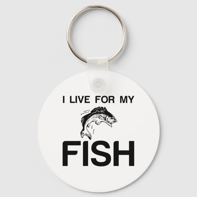 FÜR MEIN FISCH LEBE ICH SCHLÜSSELANHÄNGER (Vorderseite)