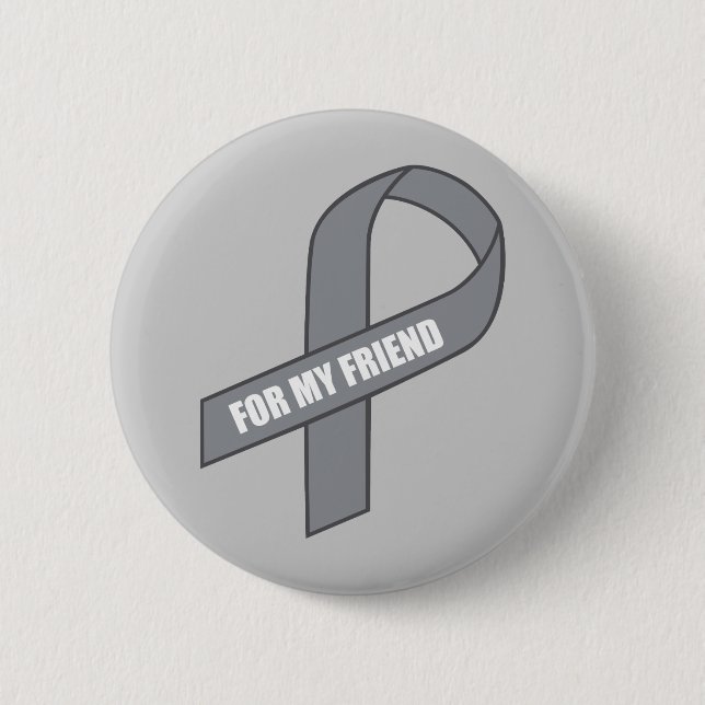 Für mein Freund-(graues/silbernes Button (Vorderseite)