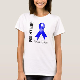 Für mein Held-blaues Bewusstseins-Band T-Shirt