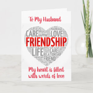 FÜR MEIN HUSBAND AM VALENTINTAG KARTE