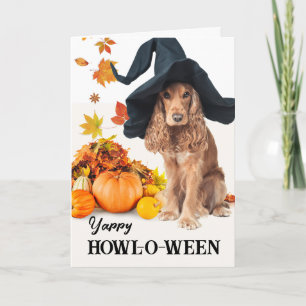 Für mein menschliches Yappy Halloween Cocker Spani Karte