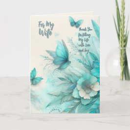 Für meine Ehefrau Jubiläumskarte Dankeskarte