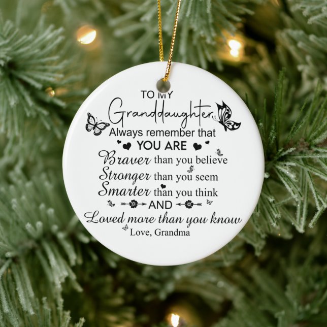 Für meine Enkeltochter-Ornament Keramik Ornament (Baum)