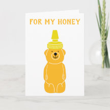 Für meine Honey Niedliche Jubiläumskarte für Ehema