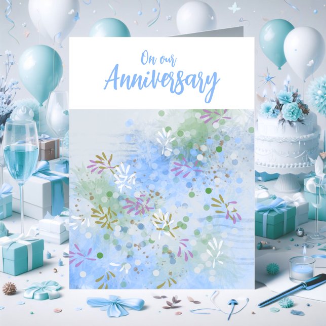 Für meine Husband Blumenkarte zum Jubiläum Dankeskarte (Husband Anniversary Card)