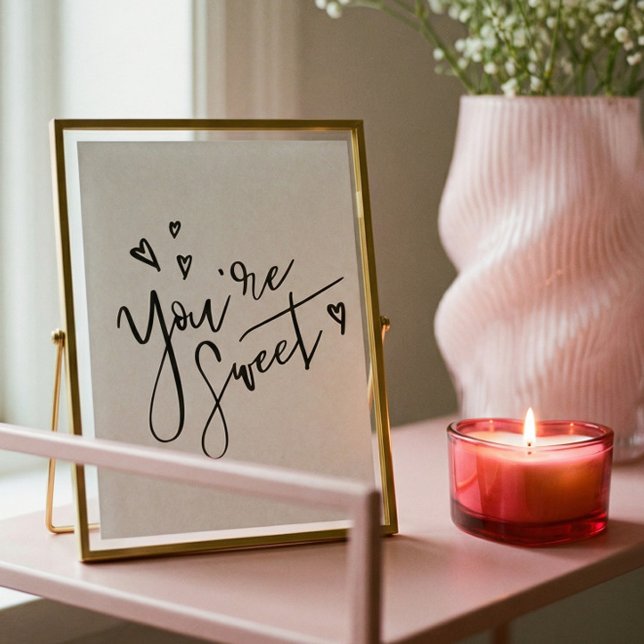 Für meine Liebe Black Modern Calligraphy Valentine Poster (For My Love Black Modern Calligraphy Valentine Art Poster)