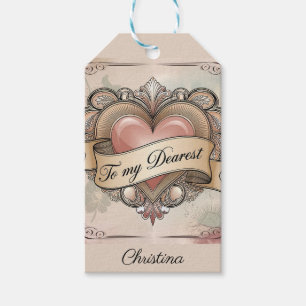 Für meine Lieben: Verziertes Herzdesign Geschenkanhänger