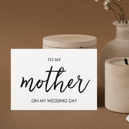 Für meine Mutter einfache moderne minimale Hochzei Einladung