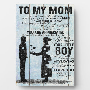 Für meine Mutter Geschenk, Sonderbrief an Mama Fotoplatte