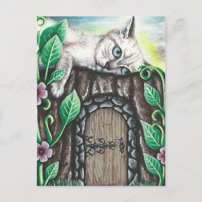 Für meine Postkarte gewartet (Vorderseite)