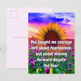 Für meine Schwester, mein Freund | Stärke und Mut Postkarte