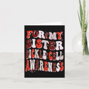Für meine Schwester Sickle Cell Awareness World Si Karte
