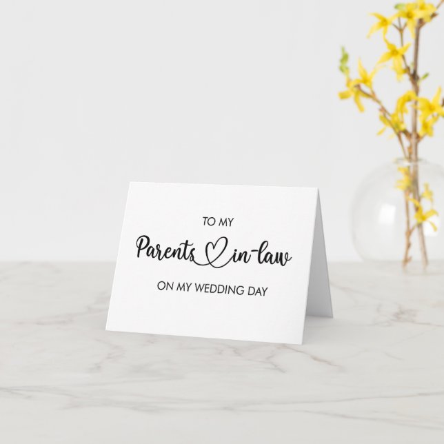 Für meine Schwiegereltern am Hochzeitstag gefaltet Karte (Gelbe Blume)