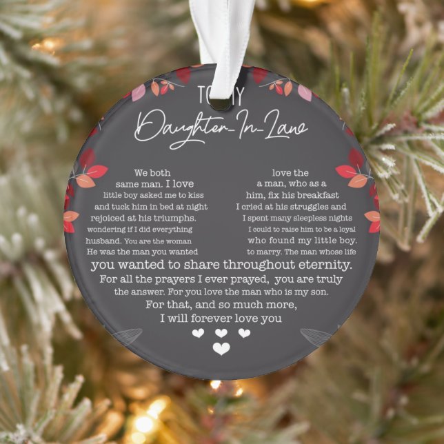 Für meine Tochter im Gesetz  Ornament (Baum)